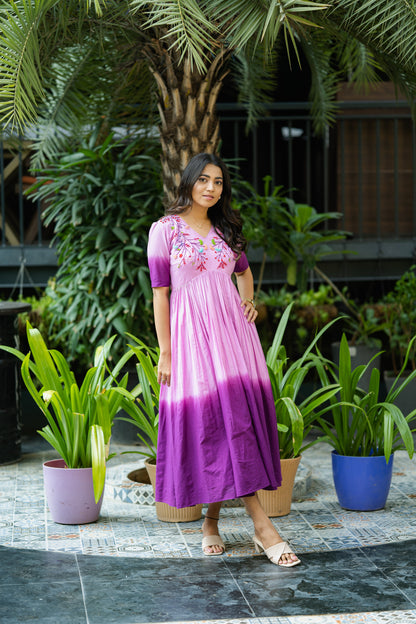 Dhaaga - Purple Ombre Dress