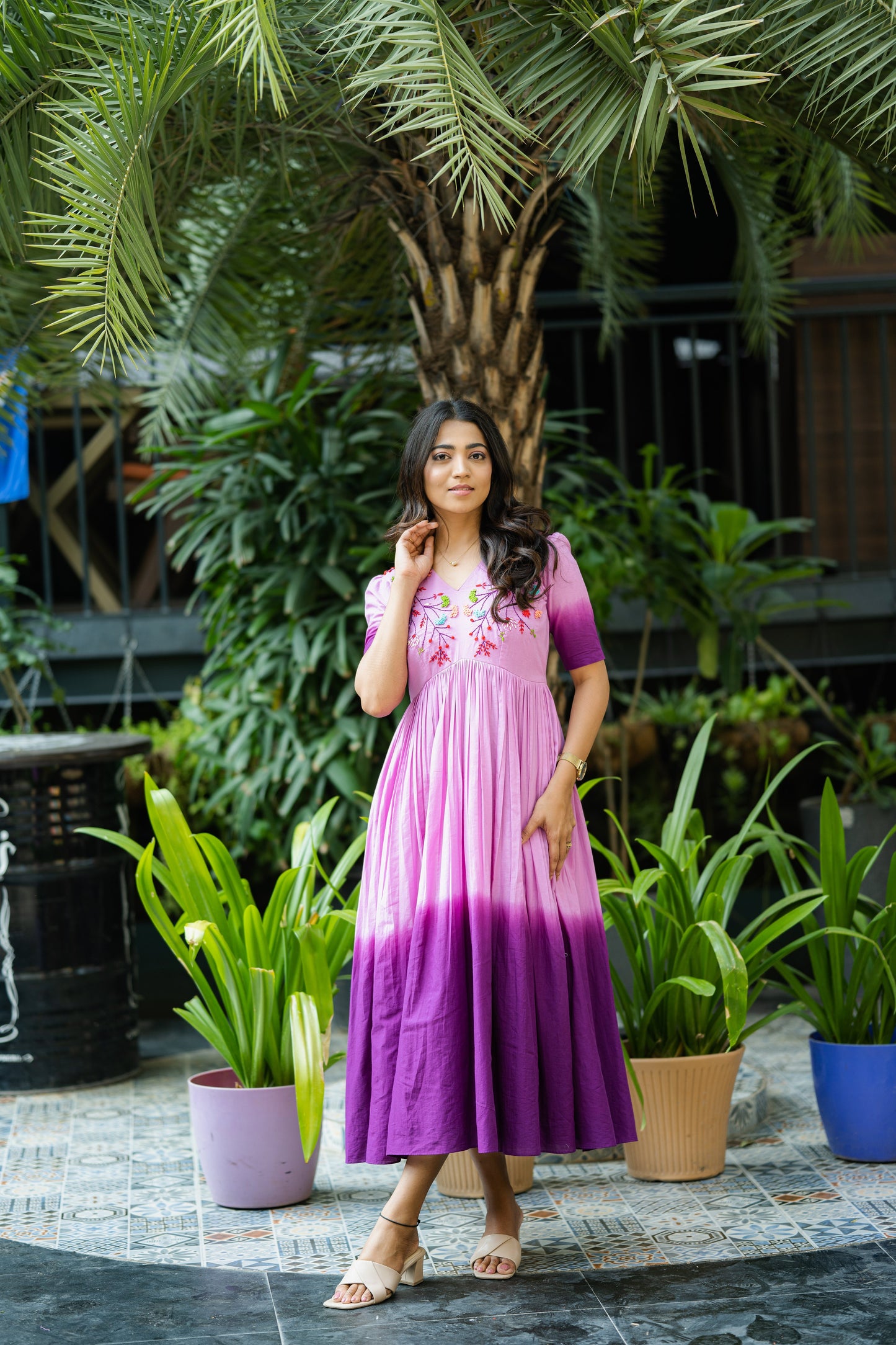 Dhaaga - Purple Ombre Dress