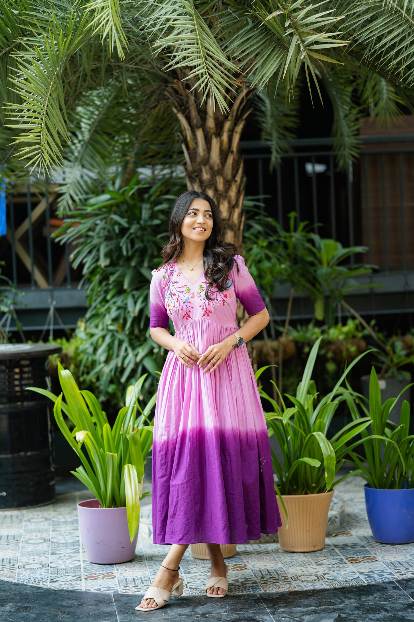 Dhaaga - Purple Ombre Dress