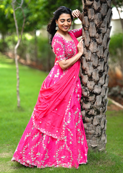 Pink Lehanga - Bridal