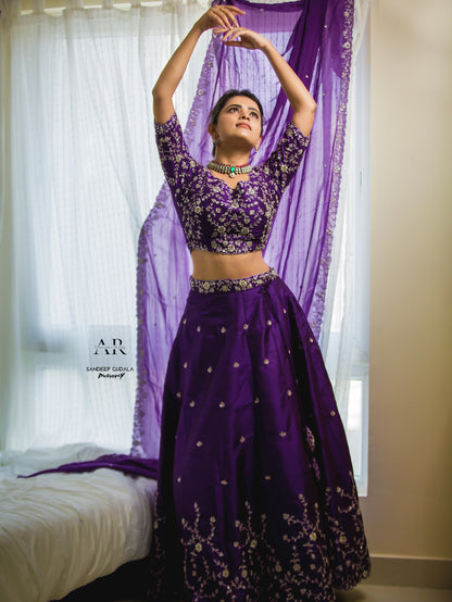 Purple Lehanga - Bridal